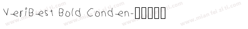 VeriBest Bold Conden字体转换